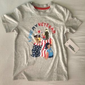 Kids Gray 'Love My Veteran' Tee